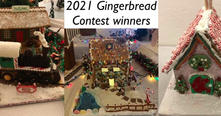 2021 Annual Gingerbread Contest winners